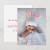 Niedlich bist du meine Fotokarte für Eltern Einladung (Vorne/Hinten)