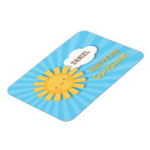 Niedlich bist du meine Sonnenschein-Wertschätzung Magnet (Linke Seite)