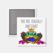 Niedlich bist du total Phantastisch Toad Magnet (Vorderseite/Rückseite)