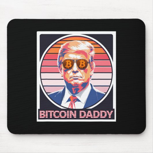 Niedlich Bitcoin Daddy Trump Crypto King Internet Mousepad (Vorne)