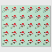 Niedlich Black and Tan Chihuahua Puppy mit Weihnac Geschenkpapier (Flach)