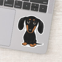 Niedlich Black and Tan Dackel Cartoon Dog