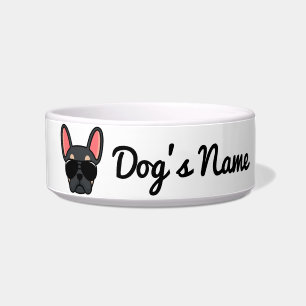 Niedlich Black and Tan French Bulldog Bowl Napf