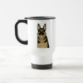 Niedlich Black and Tan German Shepherd Dog Reisebecher (Links)