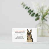 Niedlich Black and Tan German Shepherd Dog Visitenkarte (Stehend Vorderseite)