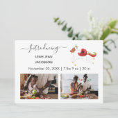 Niedlich Black Baby Foto Geburtshinweis Einhorn Ankündigung (Stehend Vorderseite)