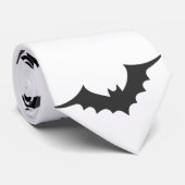 Niedlich Black Bats Patterns Halloween Krawatte (Gerollt)