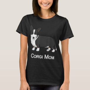 Niedlich Black Cardigan Welsh Corgi Mama Dog Lover T-Shirt