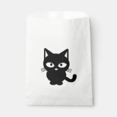 Niedlich Black Cat Friendly Kitty Halloween Geschenktütchen (Vorderseite)