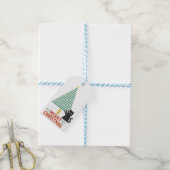 Niedlich Black Cat Frohe Weihnachtsbaum Urlaub Geschenkanhänger (Mit Garn)