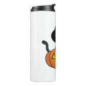 Niedlich Black Cat Halloween Thermosbecher (Nach links gedreht)