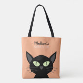 Niedlich Black Cat Kids Halloween Tasche (Rückseite)