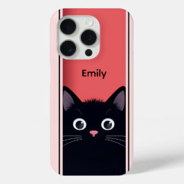 Niedlich Black Cat Kitten Moderner Personalisierte Case-Mate iPhone Hülle