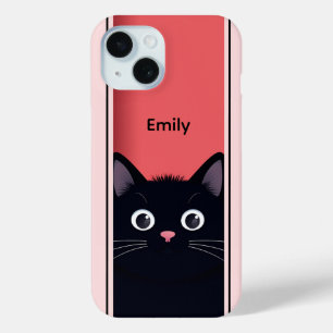 Niedlich Black Cat Kitten Moderner Personalisierte Case-Mate iPhone Hülle