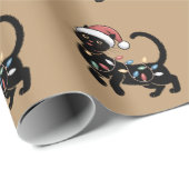 Niedlich Black Cat Lover Weihnachtsgeschenk Mama F Geschenkpapier (Rolleneckpunkt)