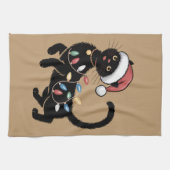 Niedlich Black Cat Lover Weihnachtsgeschenk Mama F Geschirrtuch (Horizontal)