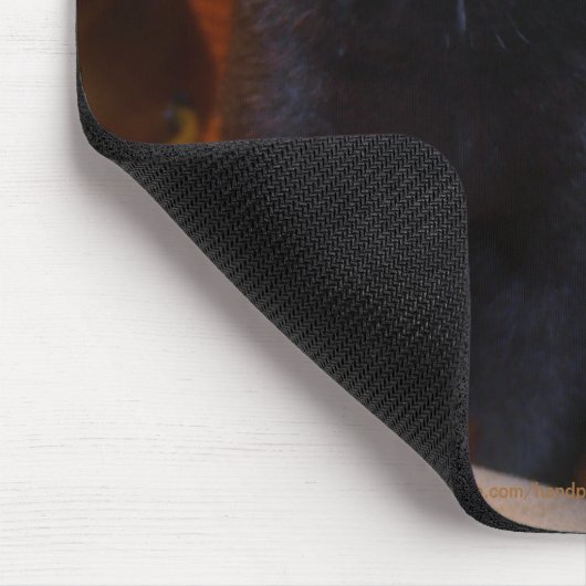 Niedlich Black Cat Mousepad (Ecke)