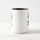 Niedlich Black Cat personalisiert Weihnachten Tass Tasse (Zentrum)