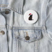 Niedlich Black Cat Santa Christmas Lights Meow Kit Button (Beispiel)