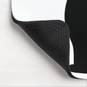 Niedlich Black Cat Silhouette Spaß Schwarz und Wei Mousepad (Ecke)