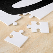 Niedlich Black Cat Silhouette Spaß Schwarz und Wei Puzzle (Seite)