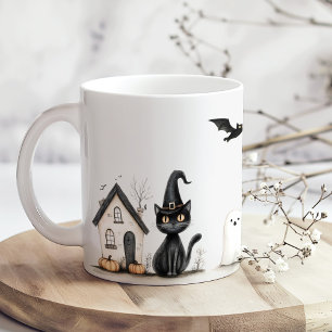 Niedlich Black Cats Halloween-Party Kaffeetasse