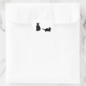 Niedlich Black Cats Kitty Herz-Aufkleber (Tasche)