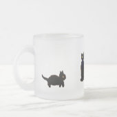 Niedlich Black Cats Kitty Mattglastasse (Links)