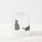 Niedlich Black Cats Kitty Mattglastasse (Mittel)