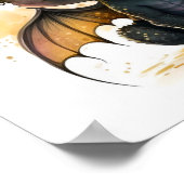 Niedlich Black Dragon Wall Art Poster (Ecke)