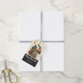 Niedlich Black Frog on Mushroom Frohe Weihnachtsge Geschenkanhänger (Mit Garn)