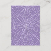 Niedlich Black Girl Gothic Halloween-Klassenzimmer Platzkarte (Rückseite)