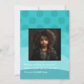 Niedlich Black Girl Wellness-Center Sleepover Gebu Einladung (Rückseite)