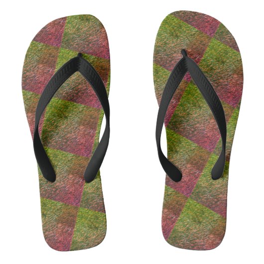 Niedlich Black GREEN RED Modern Woman Flip Flops Badesandalen (Fußbett)