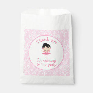 Niedlich Black Hair Ballerina 'I went to' Geschenktütchen