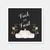 Niedlich Black Happy Halloween Pumpkin Serviette (Vorderseite)