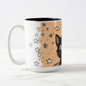Niedlich Black Kitten Moffee Kaffee Tasse (Links)