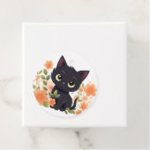 Niedlich Black Kitten Vielen Dank Geschenkanhänger (Beispiel)