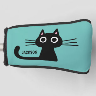 Niedlich Black Kitty Cat Cool Kitten Personalisi Golf Headcover