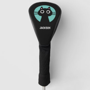 Niedlich Black Kitty Cat Cool Kitten Personalisi Golf Headcover