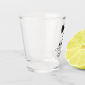 Niedlich Black Krawatte Tuxedo Trauzeuge Hochzeit Schnapsglas (Links)