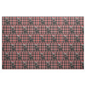 Niedlich Black Lab Santa Dog auf Red Kariert Chris Stoff (Fat Quarter (45,7 x 55,9 cm))