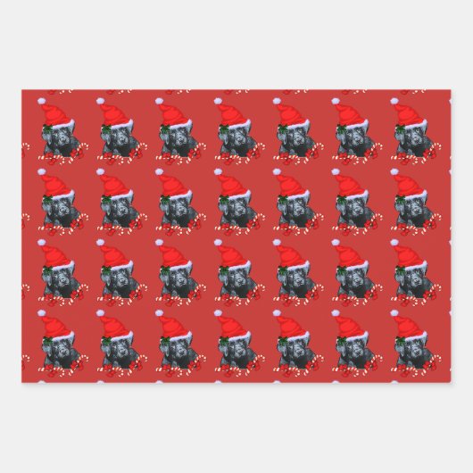 Niedlich Black Labrador Retriever Geschenkpapier Set (Vorderseite)