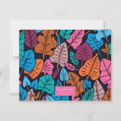 Niedlich Black Lady Illustration Personal Statione Mitteilungskarte (Rückseite)