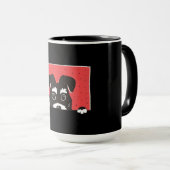 Niedlich Black Miniature Schnauzer Welpe Tasse (VorderseiteRechts)
