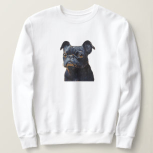 Niedlich Black Mops Dog Art Sweatshirt - Cosy Pet