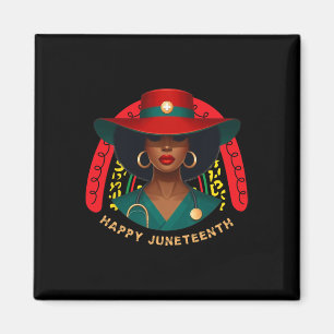 Niedlich Black Nurse Happy Juneteenth Nurse Rainbo Magnet