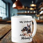 Niedlich Black On White ''Mein Doberman & Tee Kaffeetasse