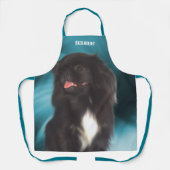 Niedlich Black Pekingese Dog Personalisiert Schürze (Vorderseite)