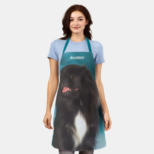 Niedlich Black Pekingese Dog Personalisiert Schürze
